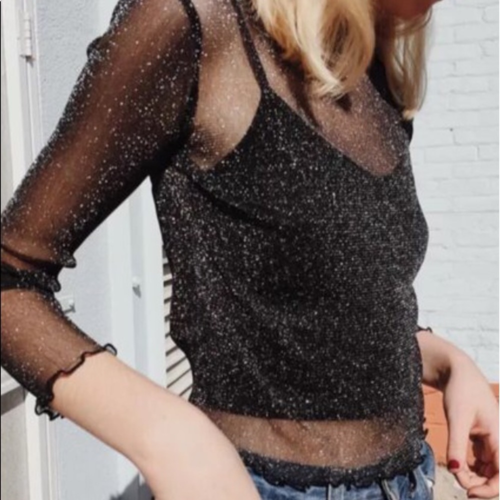 Brandy Melville Rene glitter top